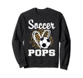 Soccer Pops Leopard Heart Matching Sweatshirt - Graphic Print Men Women - T-Shirt, Sweatshirt, Hoodie