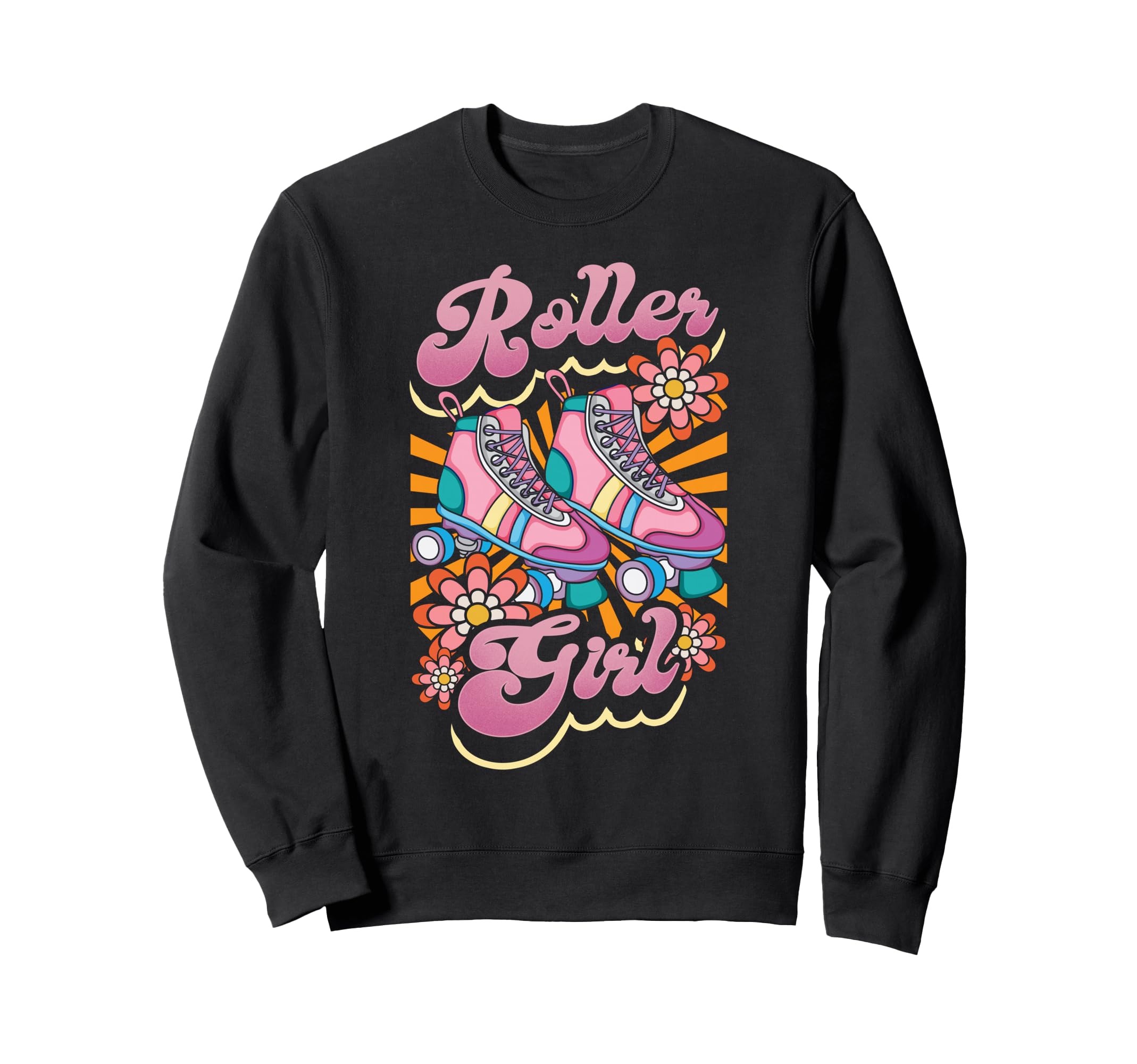Roller Skating Skate 1970S Roller Sweatshirt - Fun Novelty Design Unisex - T-Shirt, Sweatshirt, Hoodie
