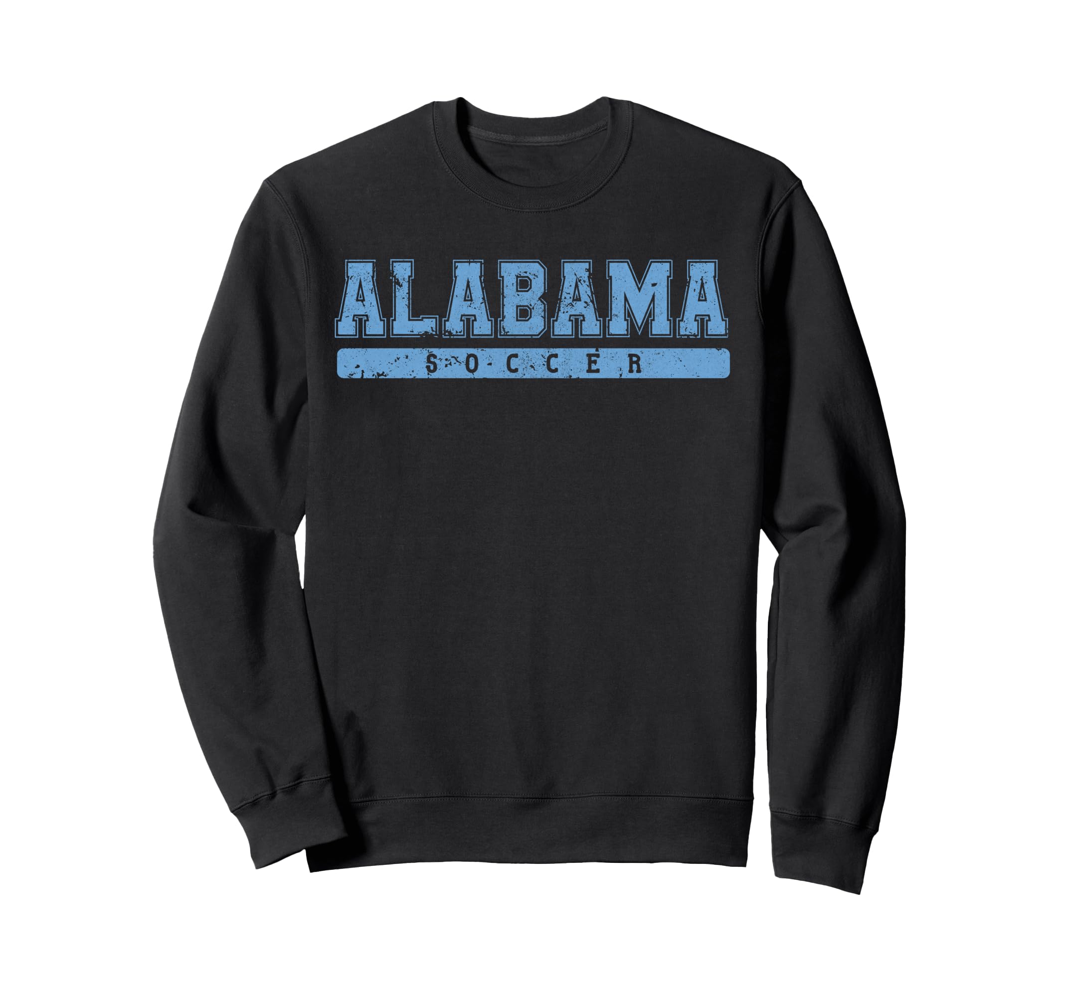 Alabama Soccer Sky Blue Text Sweatshirt - Aesthetic Graphic Men Women - T-Shirt, Sweatshirt, Hoodie