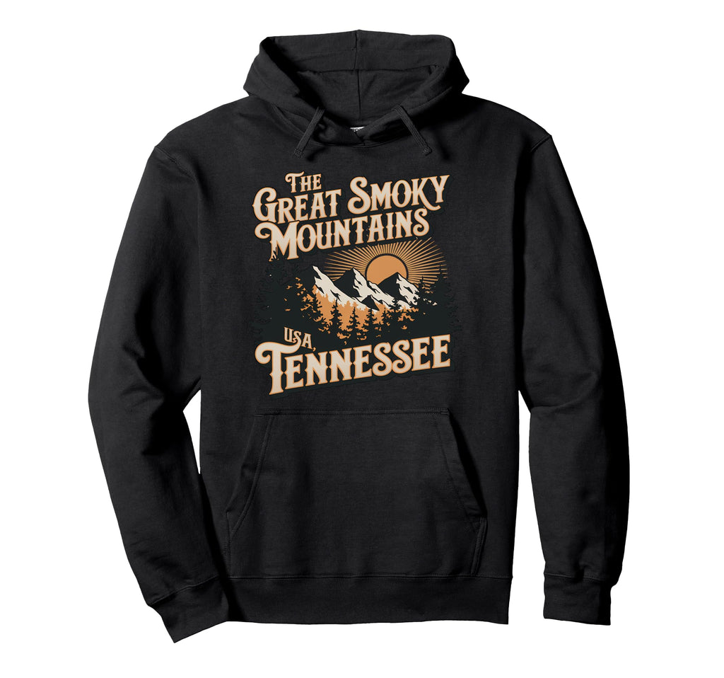 Great Smoky Mountains Tennessee Sunset Hoodie - Novelty Apparel Unisex - T-Shirt, Sweatshirt, Hoodie