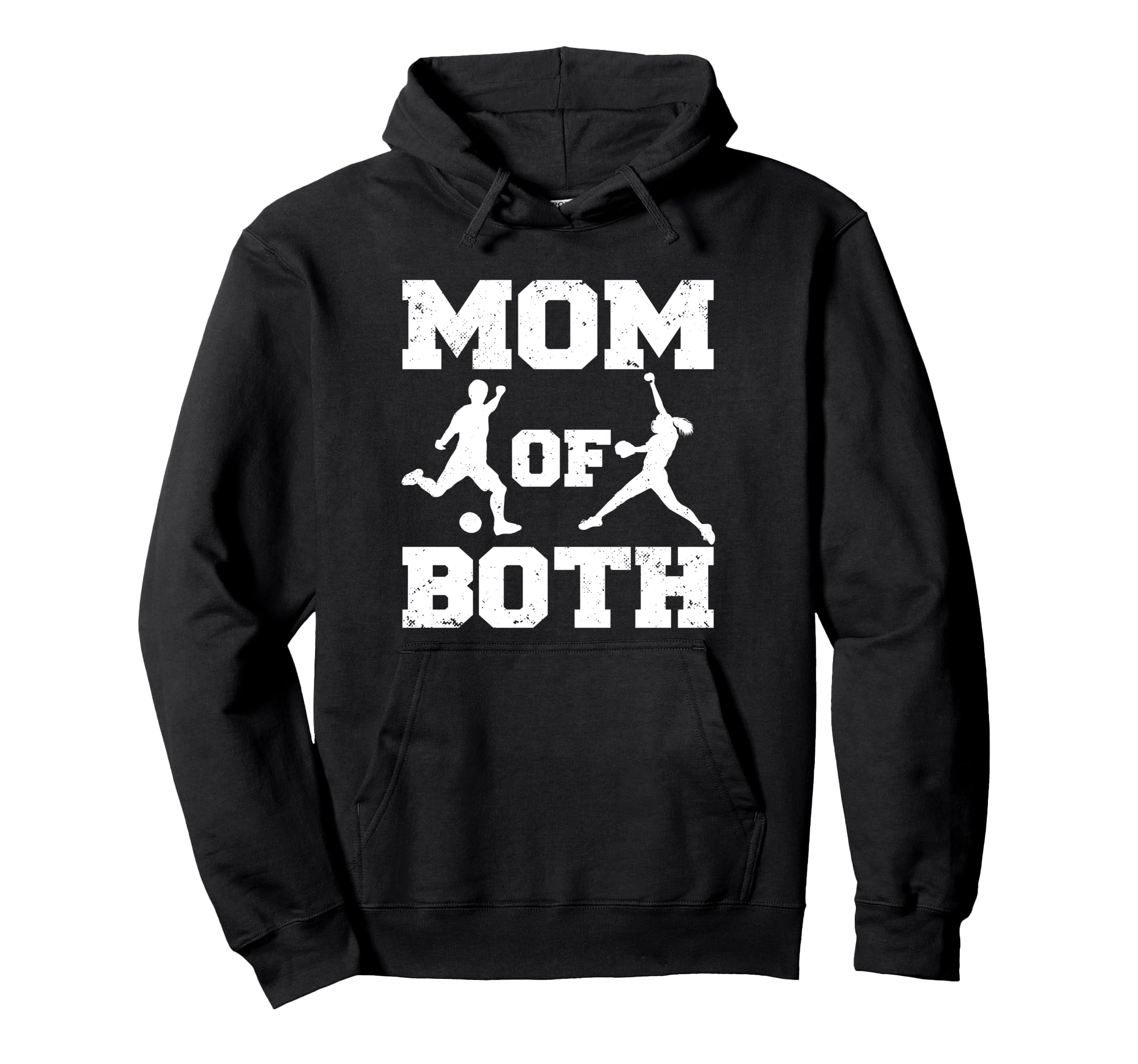 Mom Both Funny Soccer Softball Mom Hoodie - Streetwear Style for Adults - T-Shirt, Sweatshirt, Hoodie