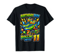 Roller Skating 11Th Birthday Party Rollin T-Shirt - Unique Graphic Unisex - T-Shirt, Sweatshirt, Hoodie