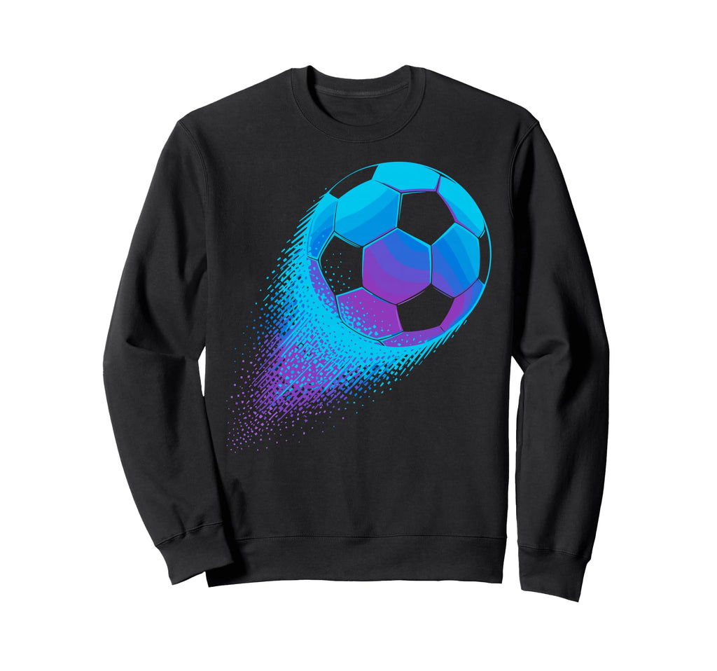 Colorful Splash Art Soccer Sweatshirt - Fun Novelty Design for Adults - T-Shirt, Sweatshirt, Hoodie