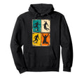 Distressed Soccer Player Silhouettes Hoodie - Streetwear Style Unisex - T-Shirt, Sweatshirt, Hoodie