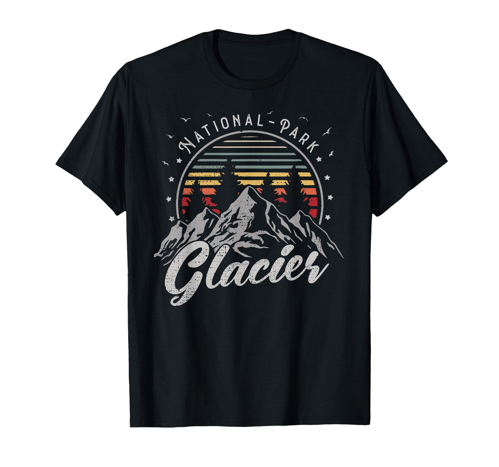 Glacier National Park Us Glacier T-Shirt - Minimalist Print Men Women - T-Shirt, Sweatshirt, Hoodie