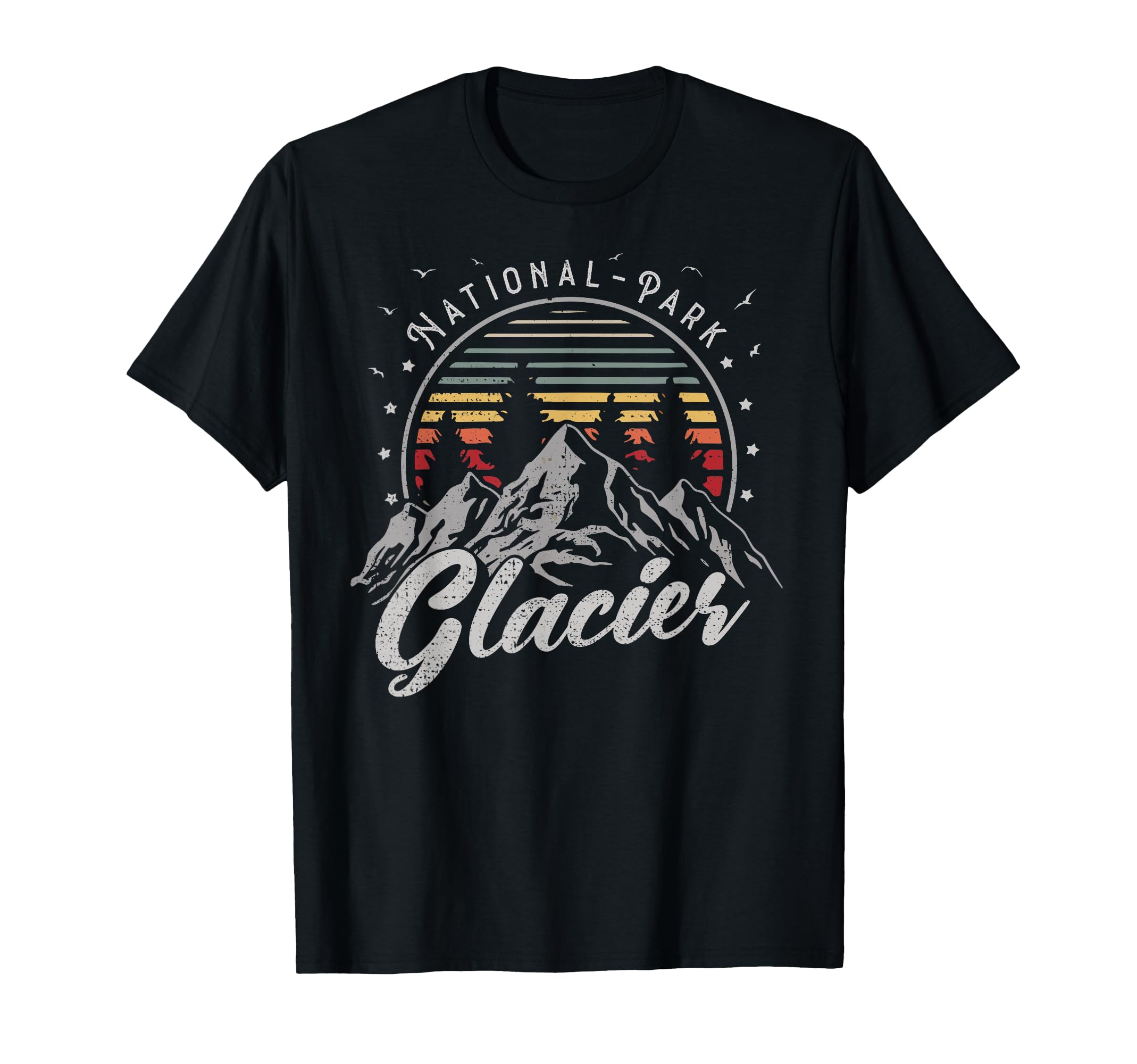 Glacier National Park Us Glacier T-Shirt - Minimalist Print Men Women - T-Shirt, Sweatshirt, Hoodie