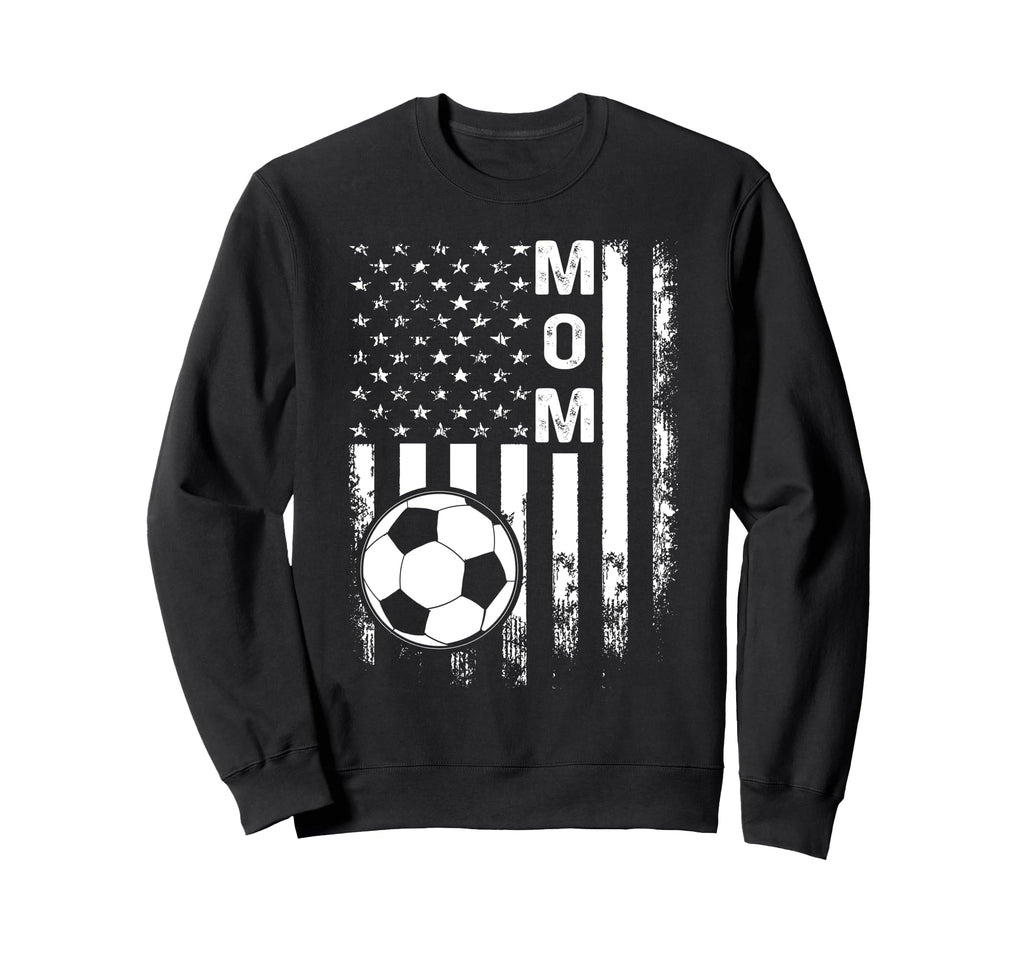 Soccer Mom America Flag Sweatshirt - Casual Everyday Wear Unisex - T-Shirt, Sweatshirt, Hoodie