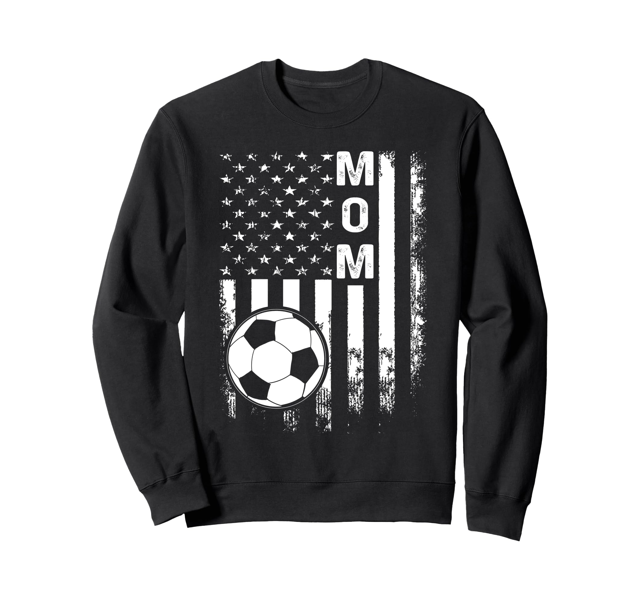 Soccer Mom America Flag Sweatshirt - Casual Everyday Wear Unisex - T-Shirt, Sweatshirt, Hoodie