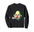 Kawaii Avocado Playing Soccer Sweatshirt - Minimalist Print Unisex - T-Shirt, Sweatshirt, Hoodie