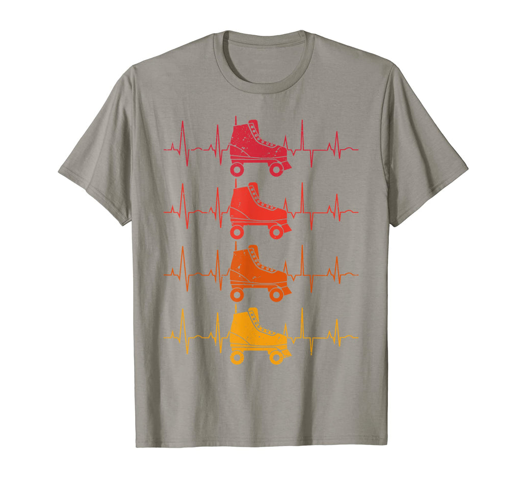 Roller Skate Heartbeat Skater Skating T-Shirt - Streetwear Style Men Women - T-Shirt, Sweatshirt, Hoodie