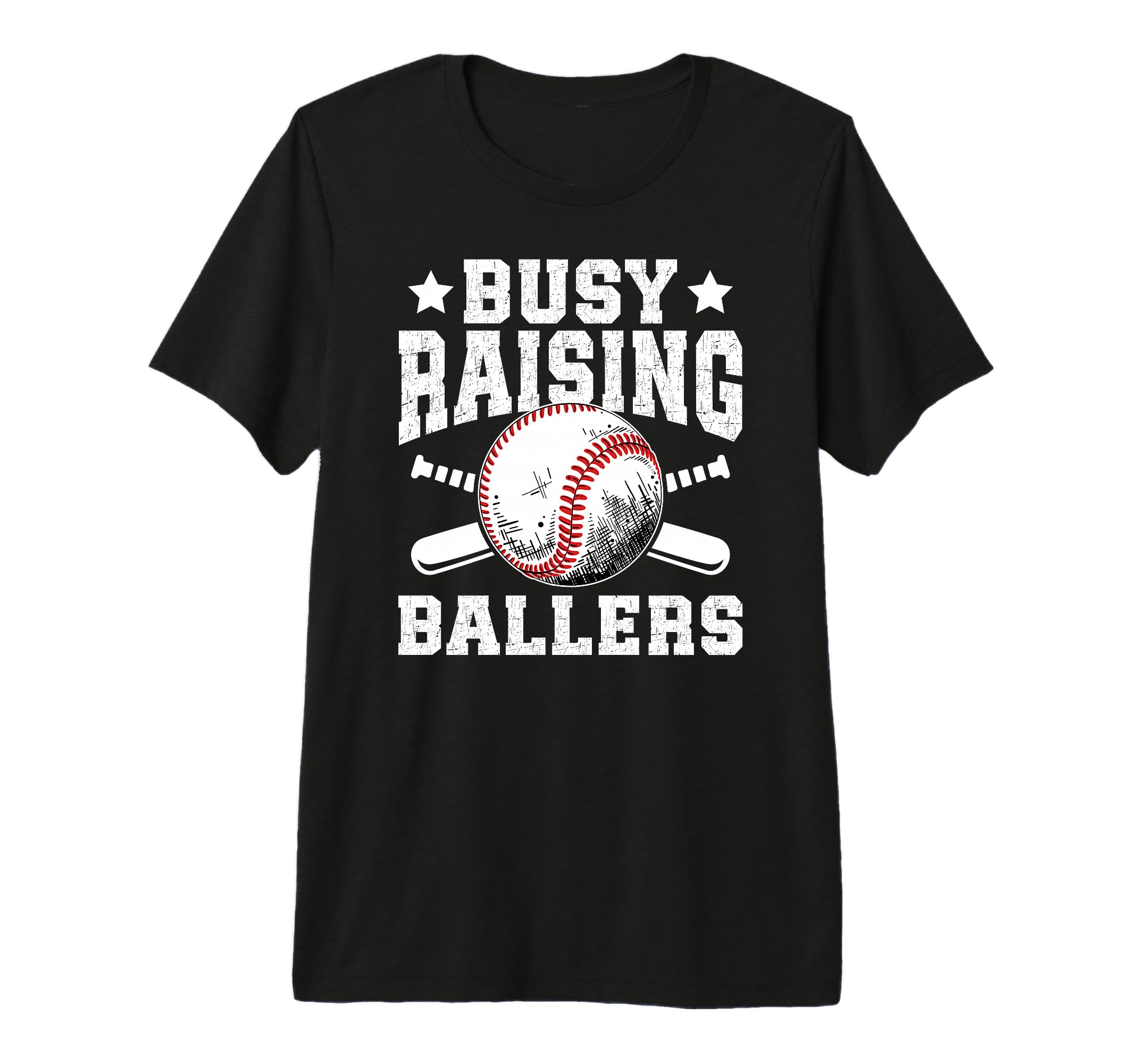 Mens Busy Raising Ballers T-Shirt - Casual Everyday Wear for Adults - T-Shirt, Sweatshirt, Hoodie