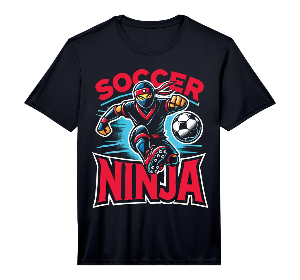 Funny Soccer Ninja Performance T-Shirt - Novelty Apparel Unisex - T-Shirt, Sweatshirt, Hoodie