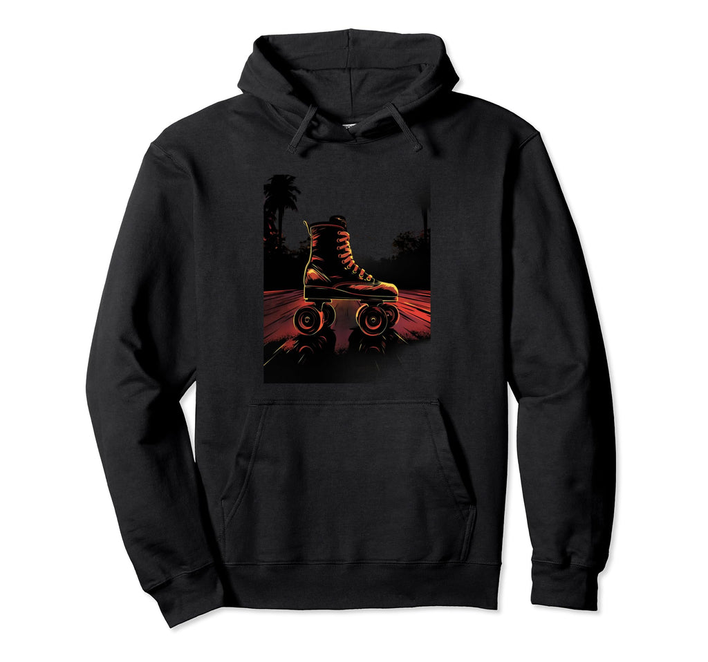 Roller Skates Roller Skating Skater 70S Hoodie - Aesthetic Graphic Unisex - T-Shirt, Sweatshirt, Hoodie