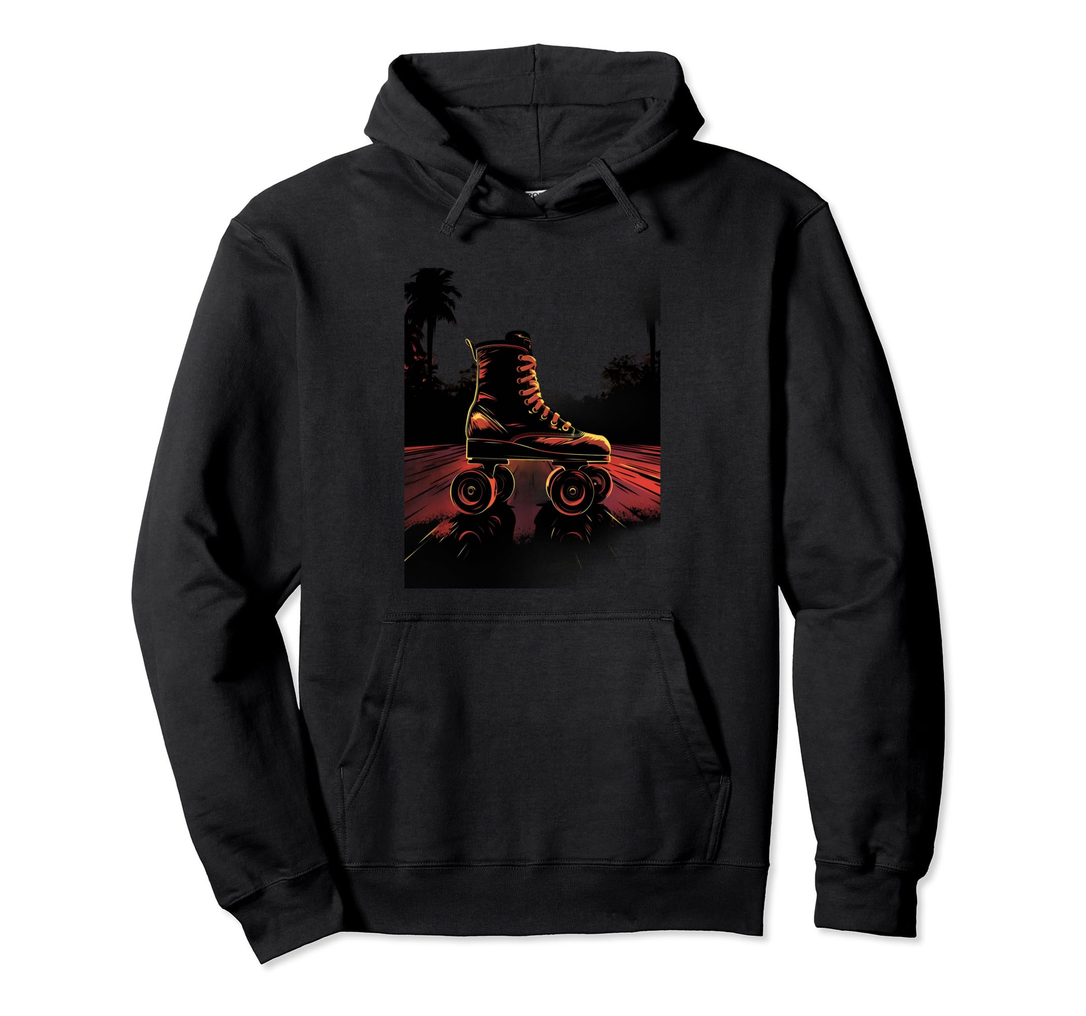 Roller Skates Roller Skating Skater 70S Hoodie - Aesthetic Graphic Unisex - T-Shirt, Sweatshirt, Hoodie