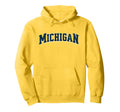 Michigan Throwback Varsity Hoodie - Fun Novelty Design for Adults - T-Shirt, Sweatshirt, Hoodie