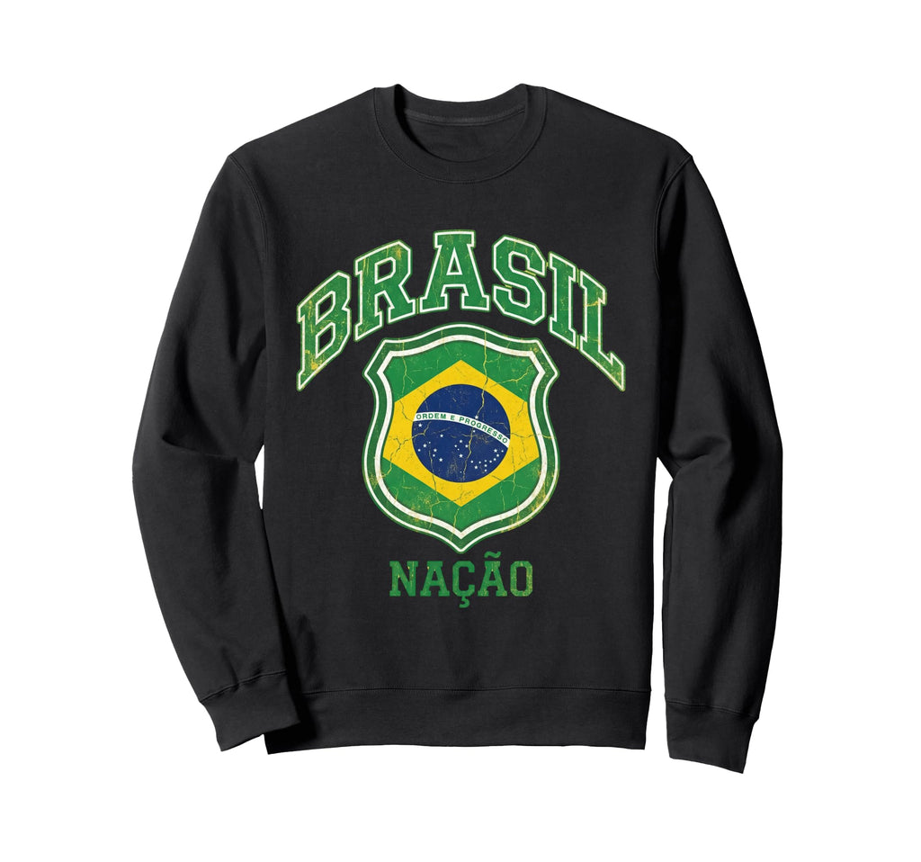 Brazil Gift Flag Brazilian Fan Sweatshirt - Casual Everyday Wear Men Women - T-Shirt, Sweatshirt, Hoodie