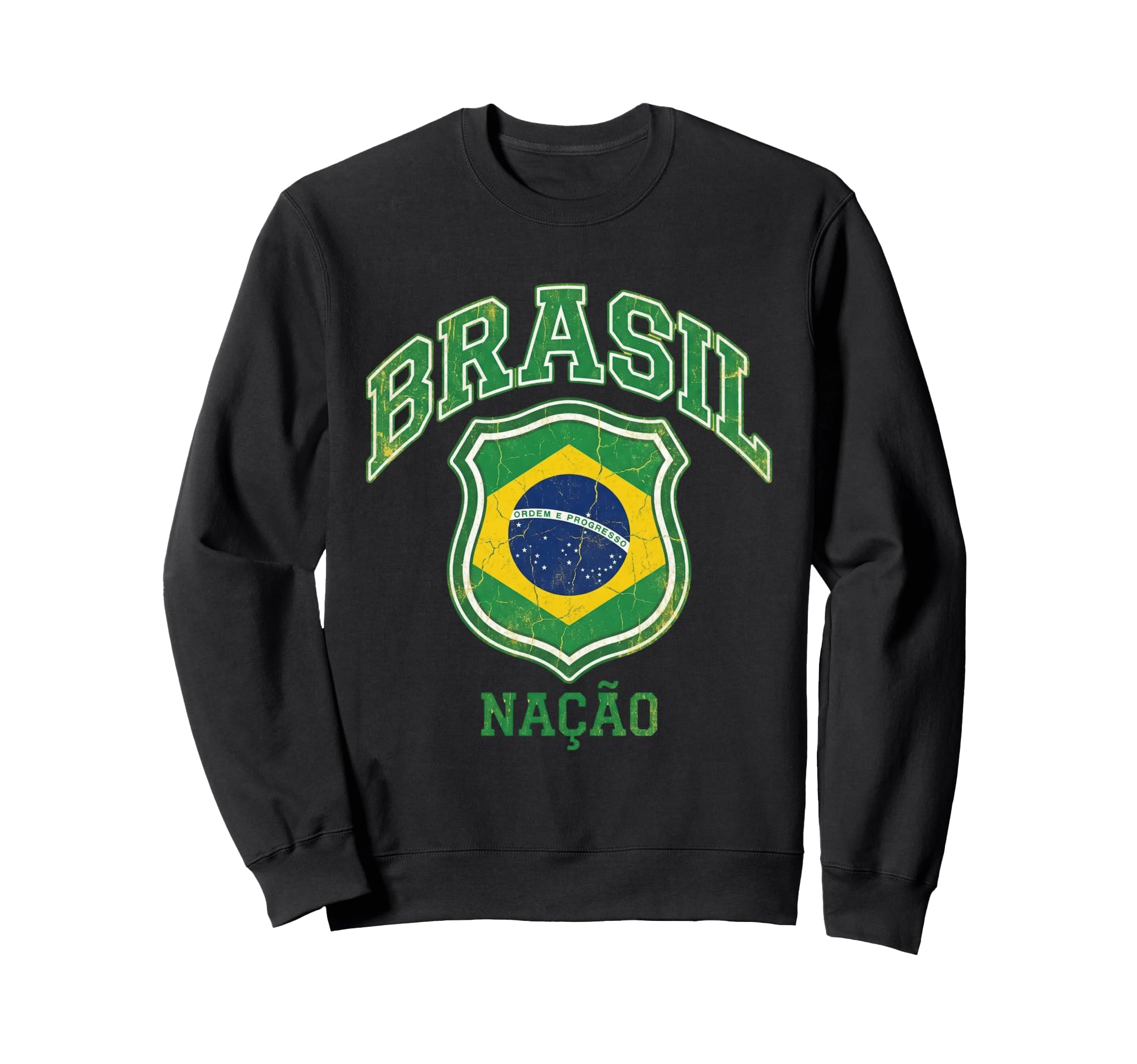 Brazil Gift Flag Brazilian Fan Sweatshirt - Casual Everyday Wear Men Women - T-Shirt, Sweatshirt, Hoodie