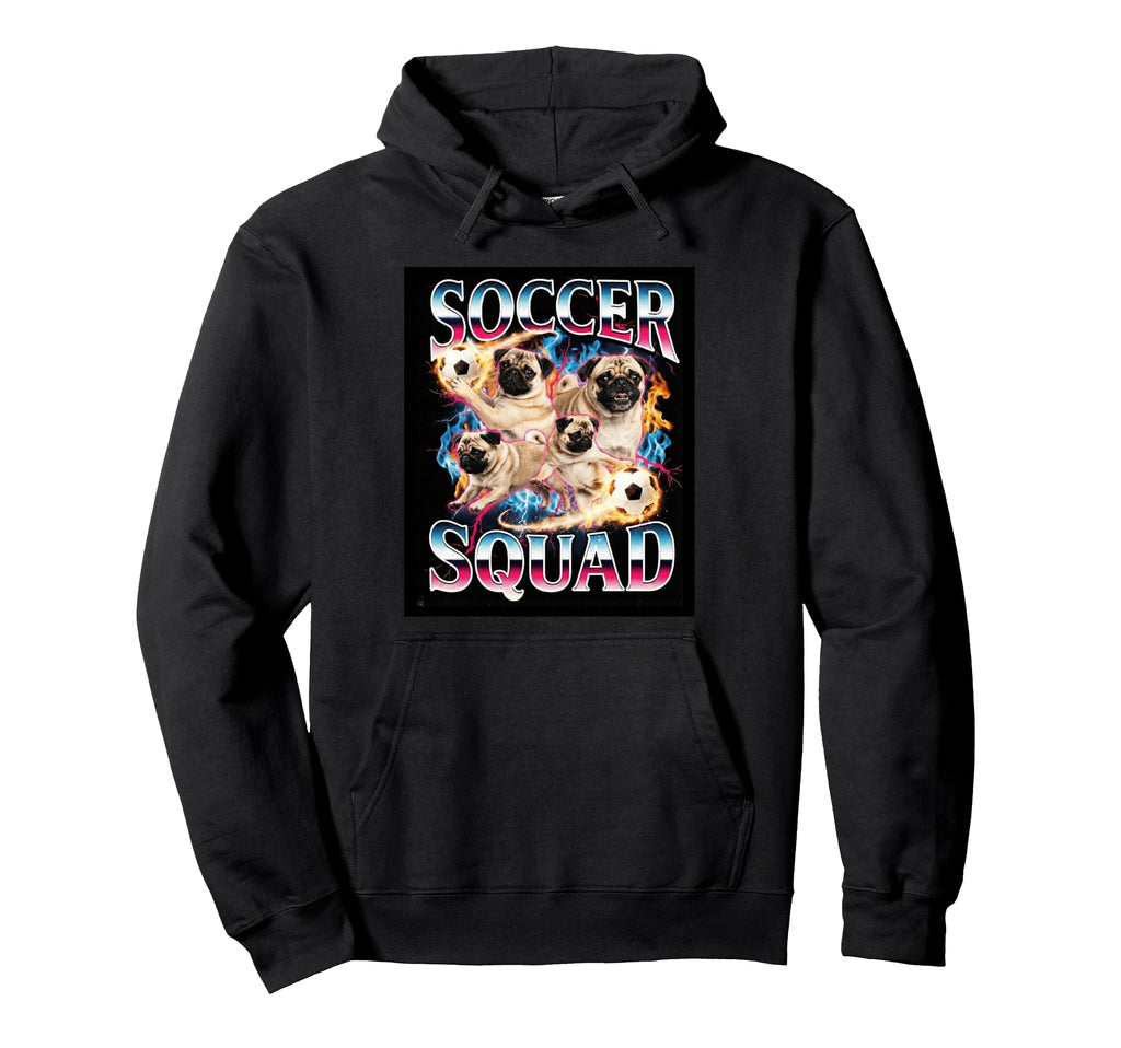Funny Soccer Squad Dog Meme Brainrot Hoodie - Streetwear Style Men Women - T-Shirt, Sweatshirt, Hoodie
