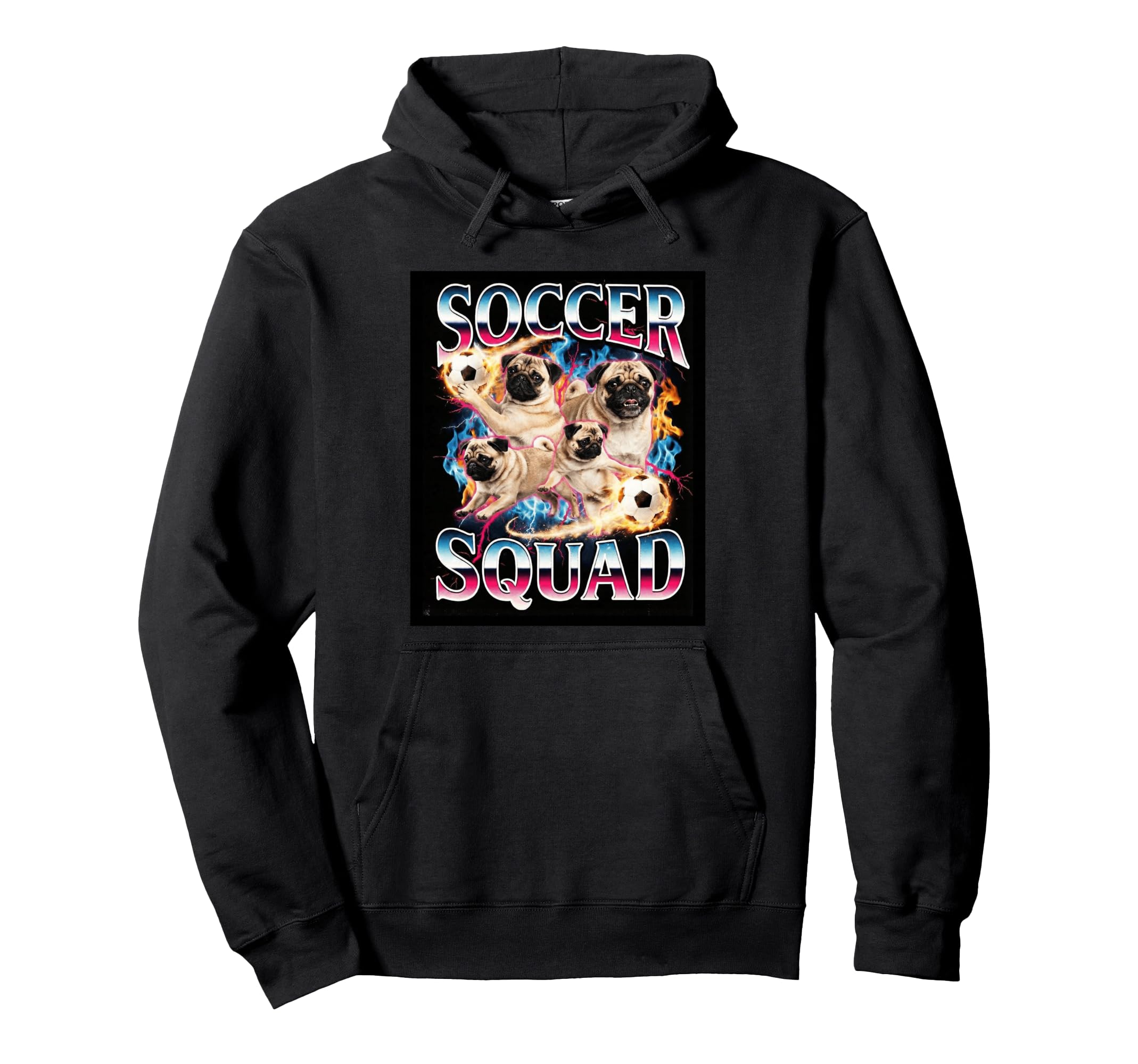 Funny Soccer Squad Dog Meme Brainrot Hoodie - Streetwear Style Men Women - T-Shirt, Sweatshirt, Hoodie