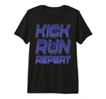 Kick Run Repeat Soccer Player Motivation T-Shirt - Trendy Graphic Unisex - T-Shirt, Sweatshirt, Hoodie