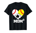 Mom Cubed Mom3 Mom Three Baseball T-Shirt - Graphic Print Men Women - T-Shirt, Sweatshirt, Hoodie