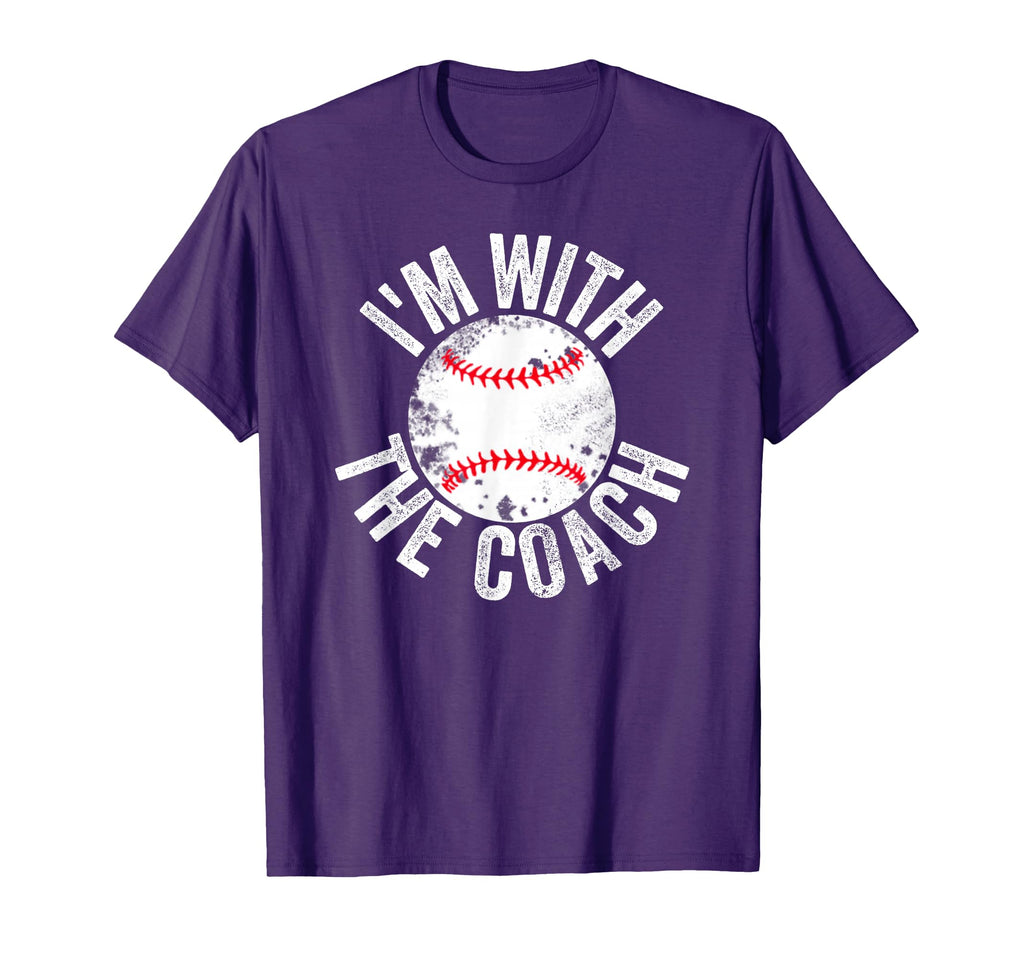 Baseball Coach Wife Funny T-Shirt - Novelty Apparel Unisex - T-Shirt, Sweatshirt, Hoodie