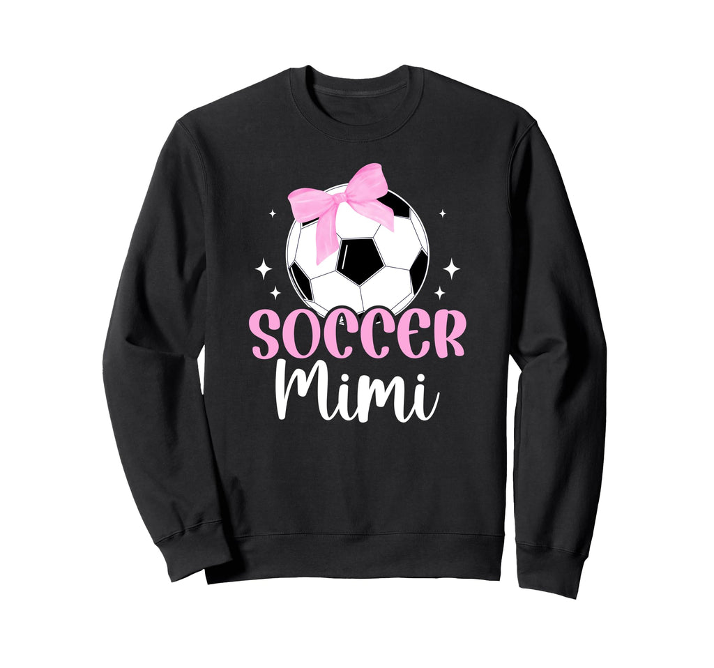 Soccer Mimi Bow Grandma Mimi Soccer Sweatshirt - Minimalist Print Unisex - T-Shirt, Sweatshirt, Hoodie