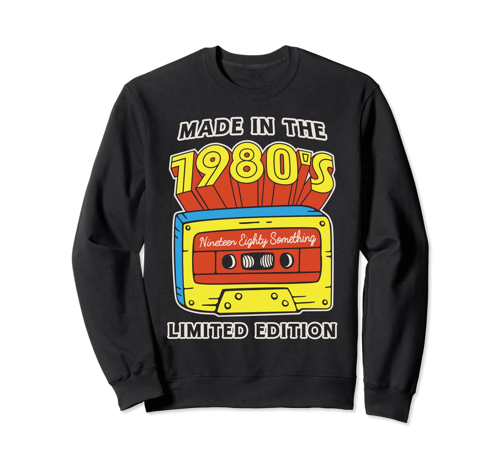 Made 1980S 80S Music Mixtape Sweatshirt - Aesthetic Graphic for Adults - T-Shirt, Sweatshirt, Hoodie