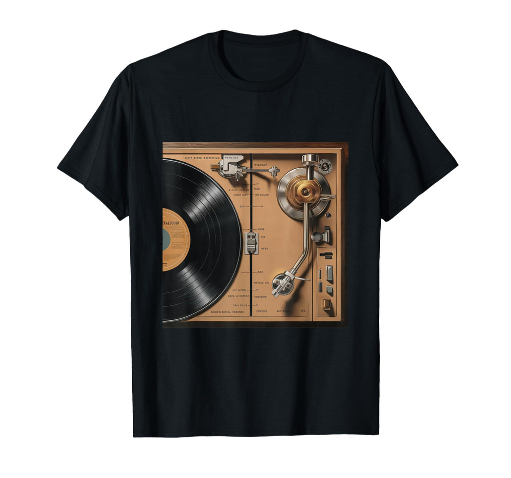 Old School Hip Hop Vinyl Record T-Shirt - Casual Everyday Wear Men Women - T-Shirt, Sweatshirt, Hoodie