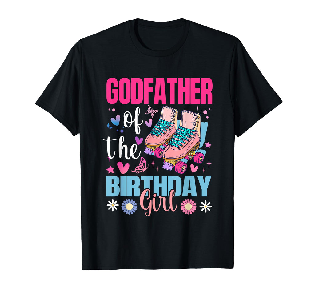 Godfather Birthday Rolling Skate Bday T-Shirt - Trendy Graphic Men Women - T-Shirt, Sweatshirt, Hoodie