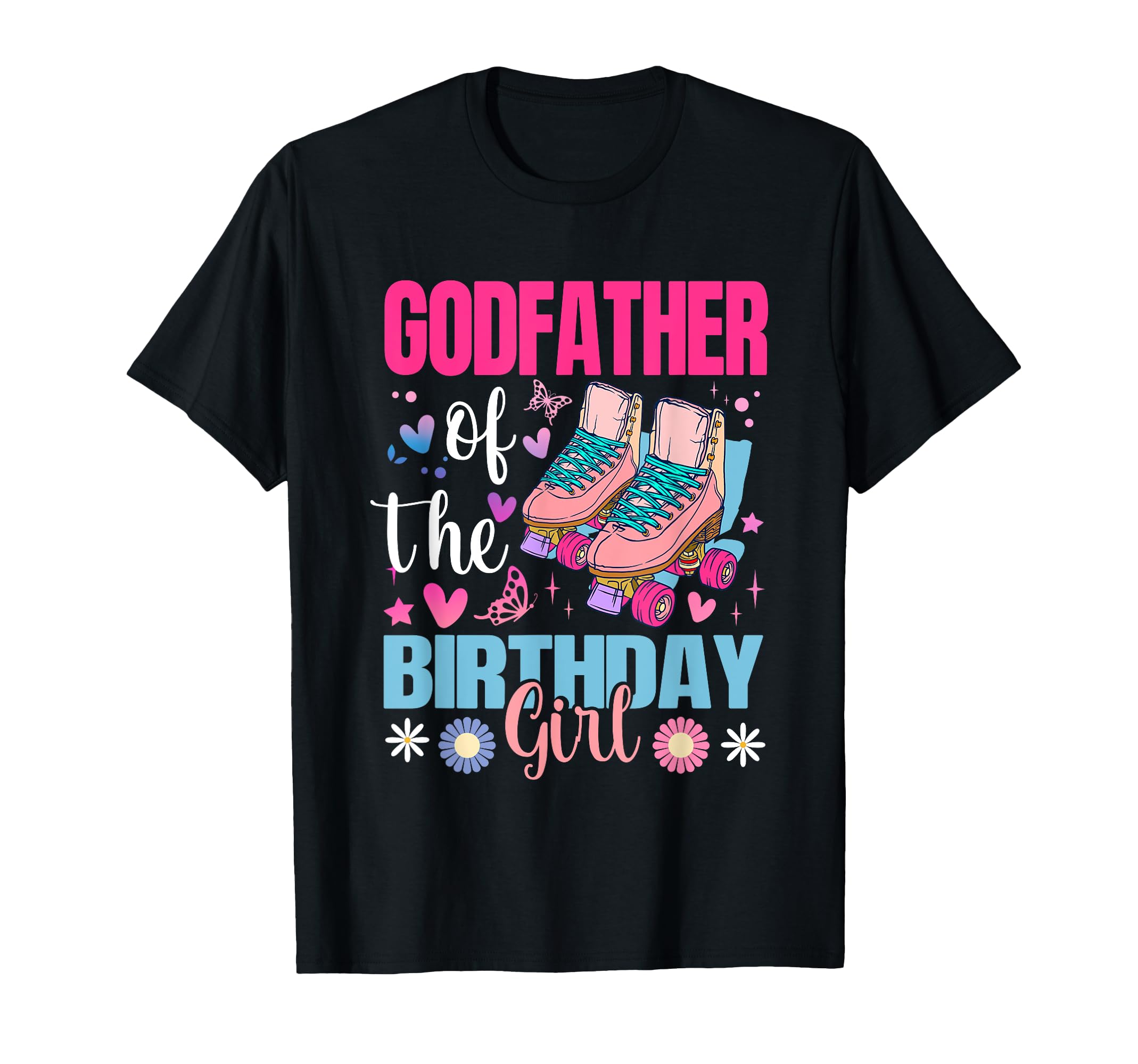 Godfather Birthday Rolling Skate Bday T-Shirt - Trendy Graphic Men Women - T-Shirt, Sweatshirt, Hoodie