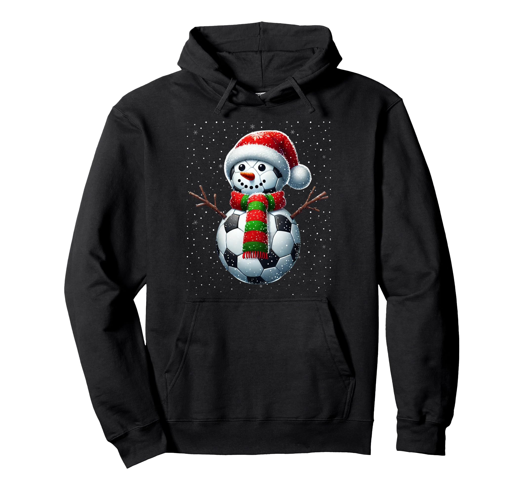 Funny Soccer Snowman Soccer Player Hoodie - Custom Art Print for Adults - T-Shirt, Sweatshirt, Hoodie
