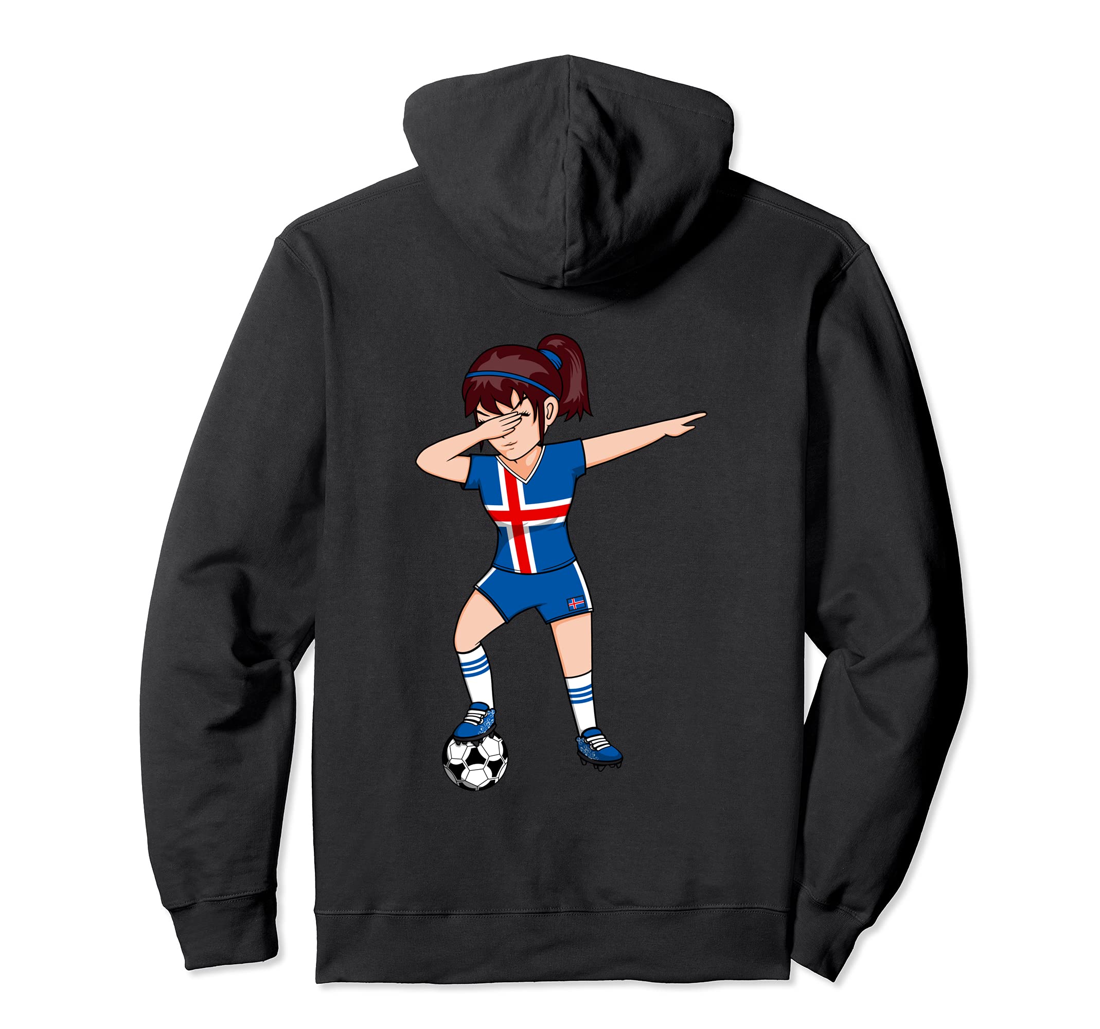 Dabbing Soccer Iceland Jersey Icelandic Hoodie - Unique Graphic Unisex - T-Shirt, Sweatshirt, Hoodie