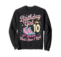 Birthday 10 Roller Skating 10Th Sweatshirt - Novelty Apparel Men Women - T-Shirt, Sweatshirt, Hoodie