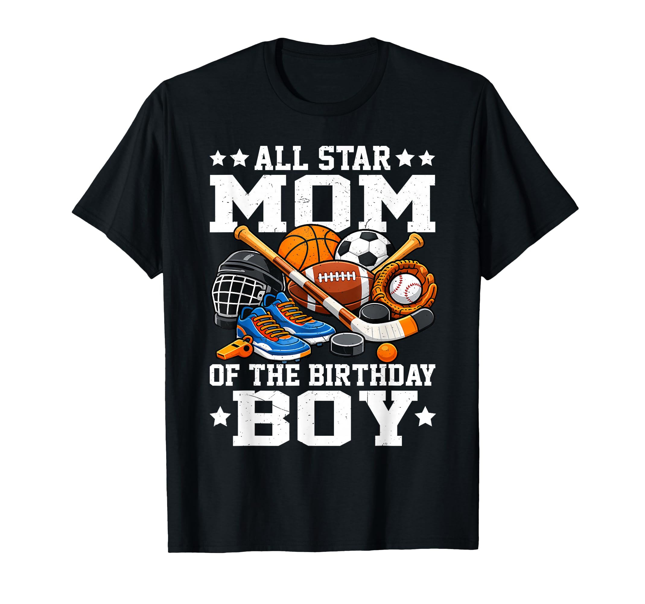Ll Star Mom Birthday Basketball Soccer T-Shirt - Novelty Apparel Men Women - T-Shirt, Sweatshirt, Hoodie
