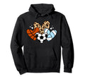 Soccer Basketball Volleyball Heart Funny Hoodie - Graphic Print for Adults - T-Shirt, Sweatshirt, Hoodie