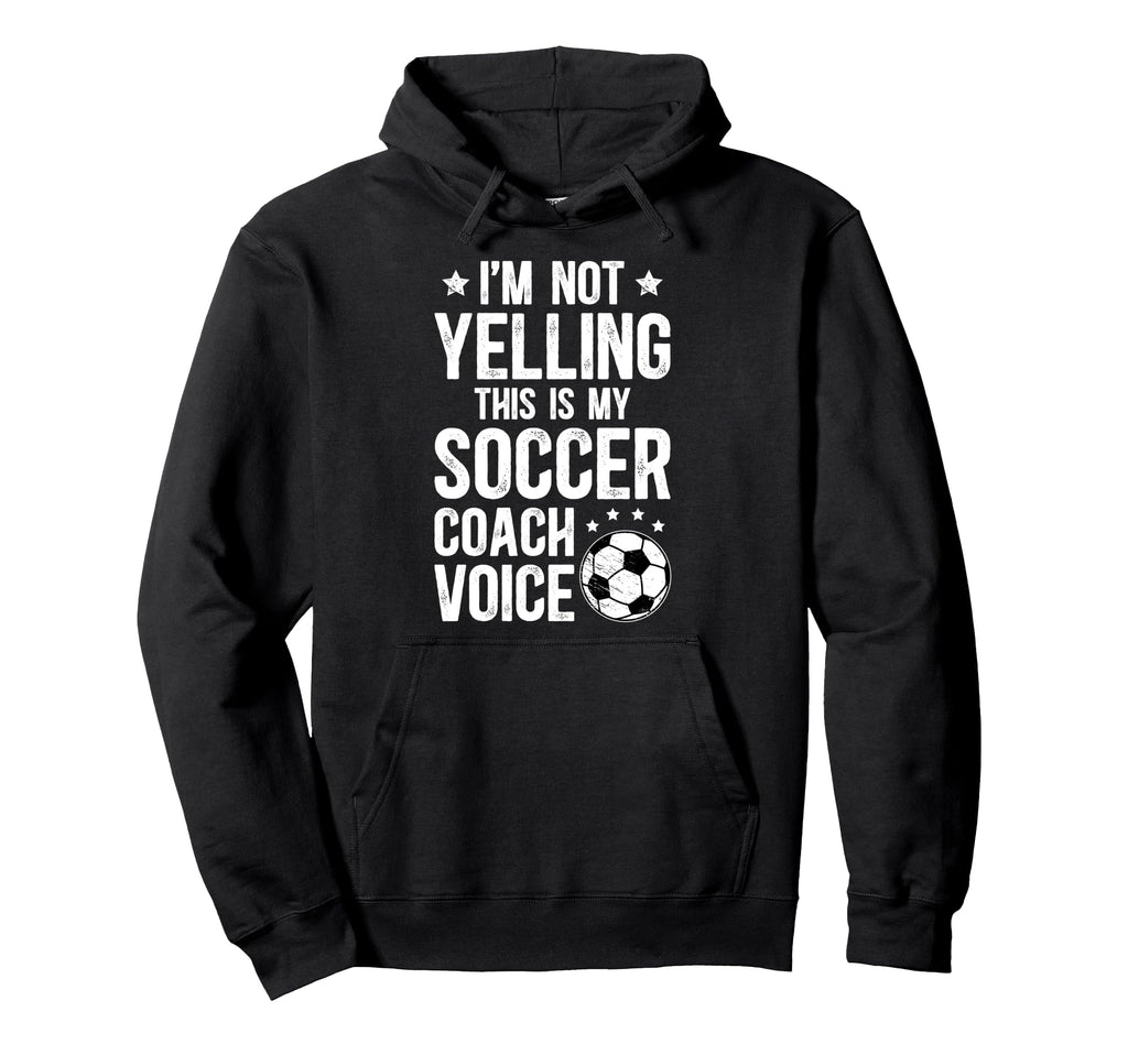 This Is My Soccer Coach Voice Soccer Hoodie - Minimalist Print Men Women - T-Shirt, Sweatshirt, Hoodie