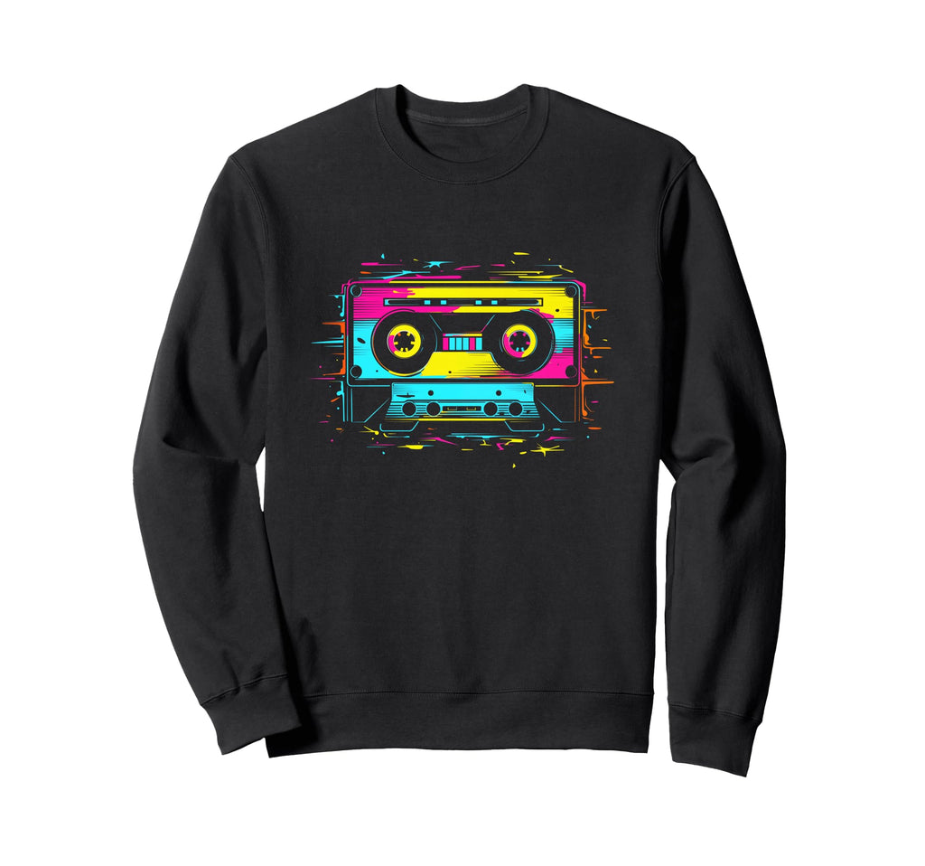 90S Cassette Tape Enthusiast Sweatshirt - Minimalist Print Unisex - T-Shirt, Sweatshirt, Hoodie