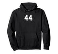 Number 44 80S 90S Soccer Team Jersey Hoodie - Novelty Apparel for Adults - T-Shirt, Sweatshirt, Hoodie