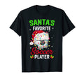 Santas Favorite Soccer Player Pajama T-Shirt - Trendy Graphic Men Women - T-Shirt, Sweatshirt, Hoodie