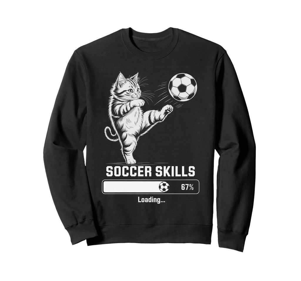 Kawaii Soccer Skills Loading Cat Mom My Sweatshirt - Trendy Graphic Unisex - T-Shirt, Sweatshirt, Hoodie
