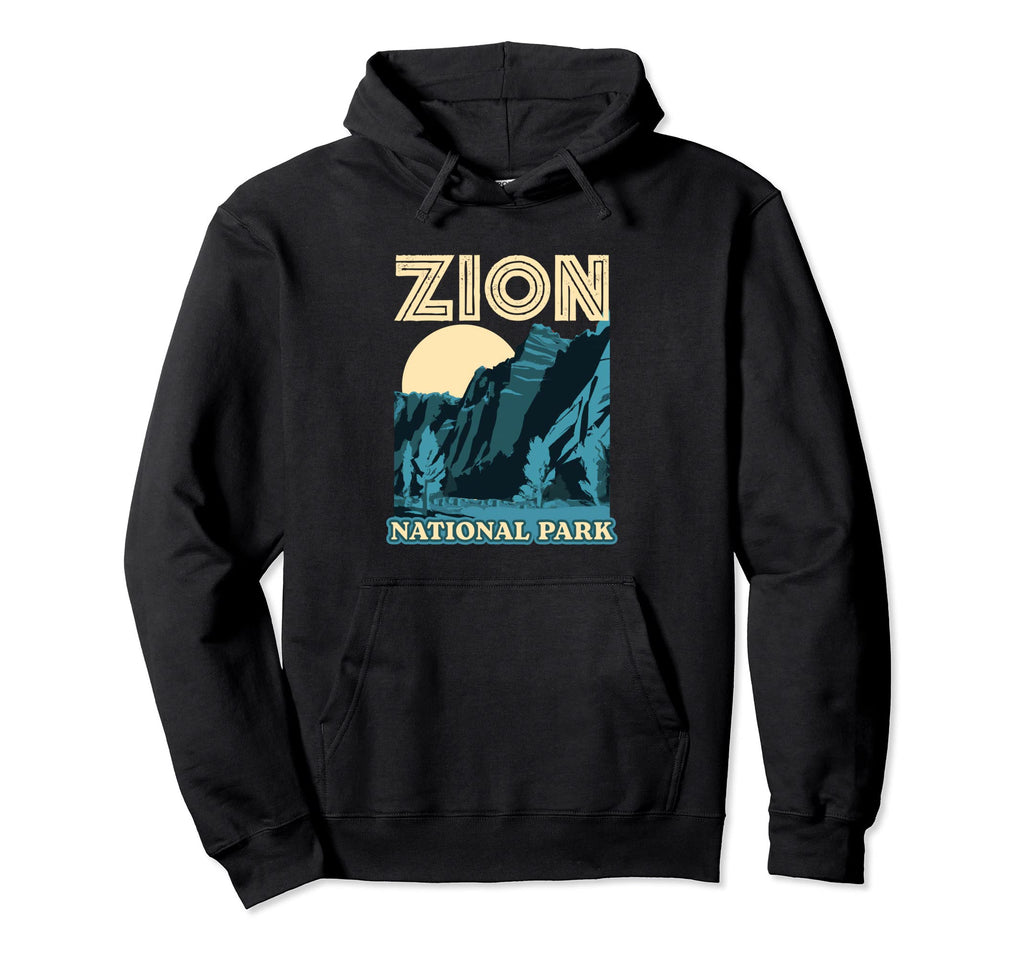 Zion National Park Wpa Utah Hoodie - Minimalist Print Unisex - T-Shirt, Sweatshirt, Hoodie