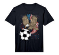 Soccer 4Th July Eagle Usa Flag America T-Shirt - Minimalist Print Unisex - T-Shirt, Sweatshirt, Hoodie