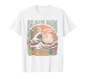 Beach Bum Surf Wave Tropical Sunset T-Shirt - Custom Art Print Men Women - T-Shirt, Sweatshirt, Hoodie