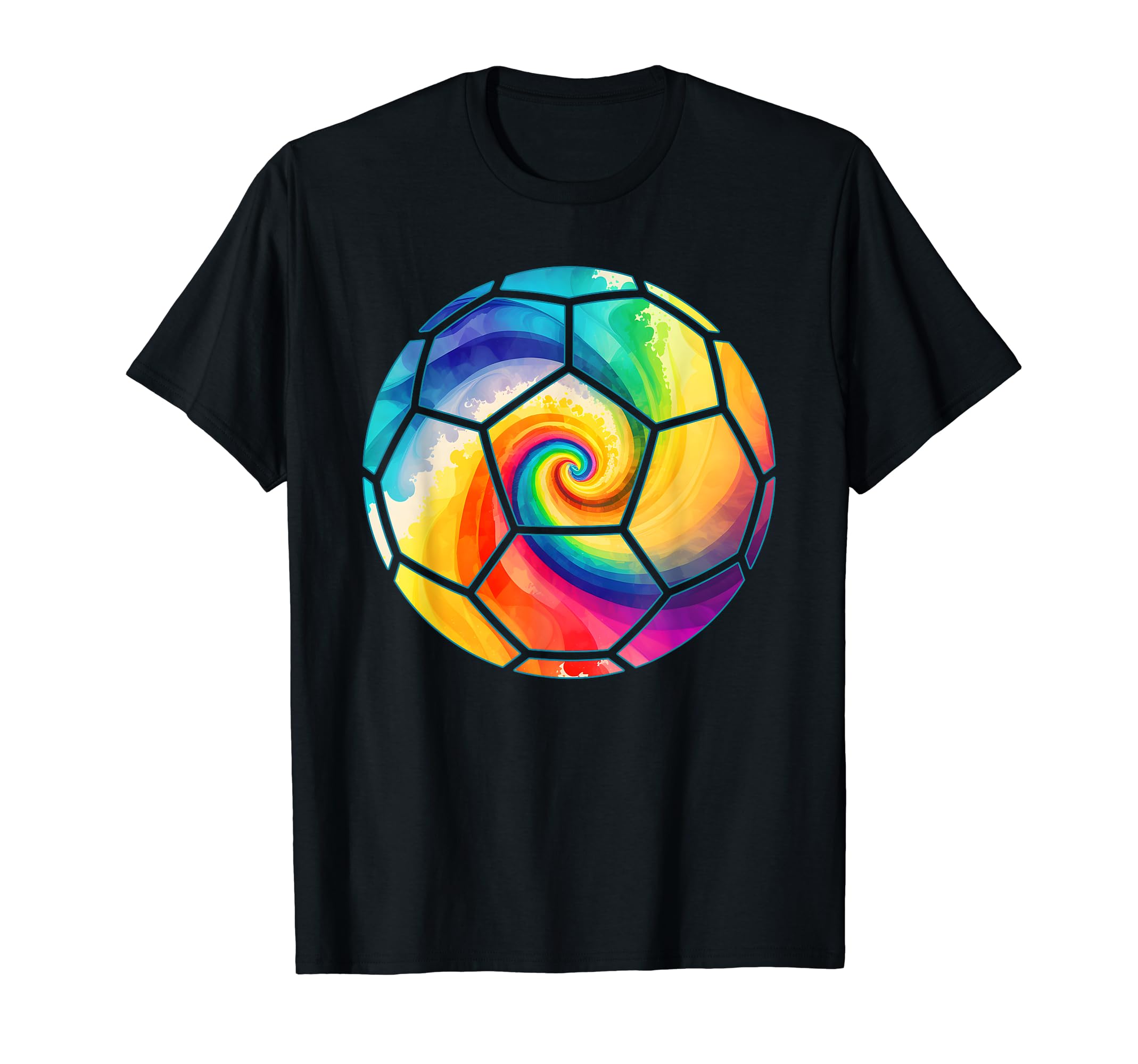 Soccer Player Tie Dye Soccer Lover Tie T-Shirt - Custom Art Print Unisex - T-Shirt, Sweatshirt, Hoodie