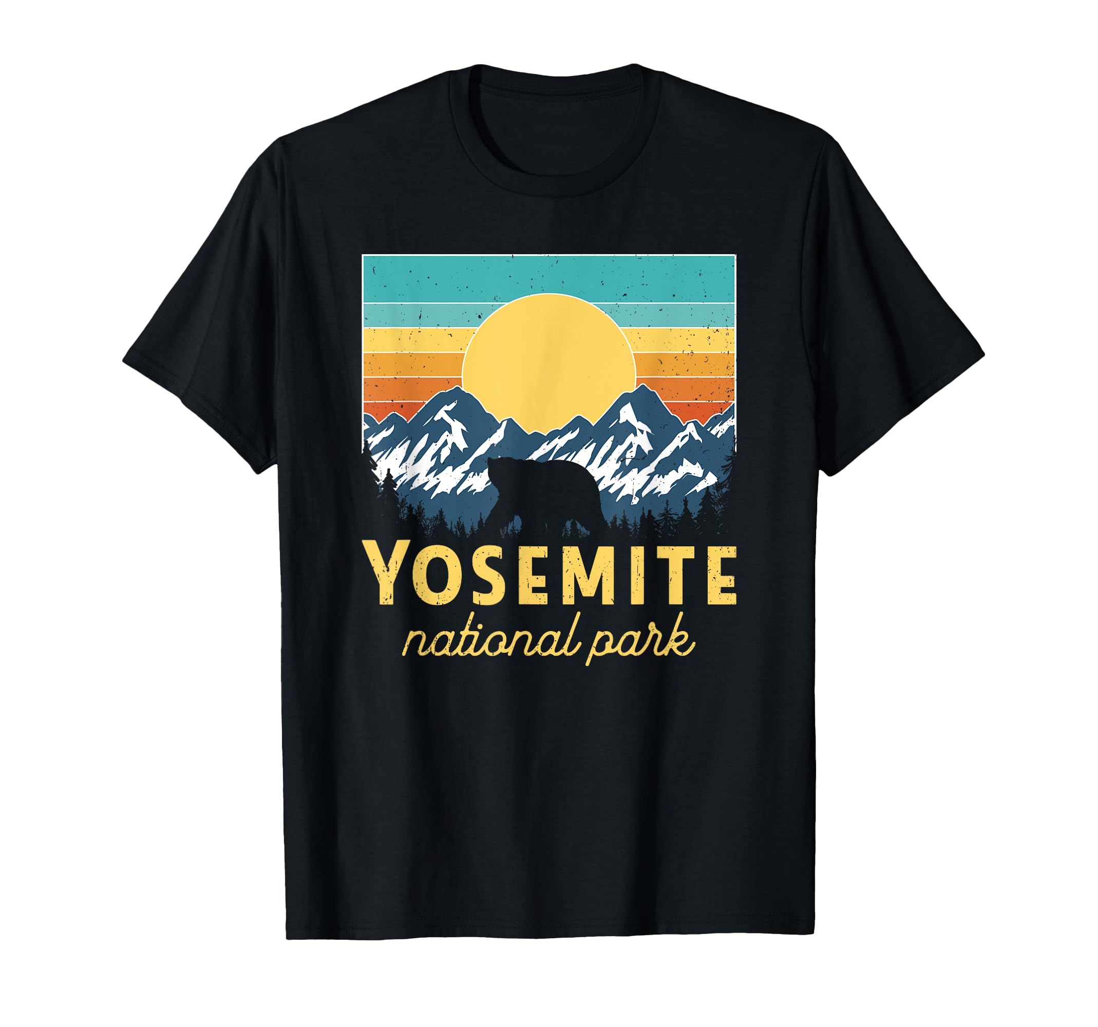 Yosemite National Park Sunset T-Shirt - Minimalist Print Men Women - T-Shirt, Sweatshirt, Hoodie