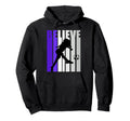 Purple Soccer Motivational Football Hoodie - Fun Novelty Design Men Women - T-Shirt, Sweatshirt, Hoodie
