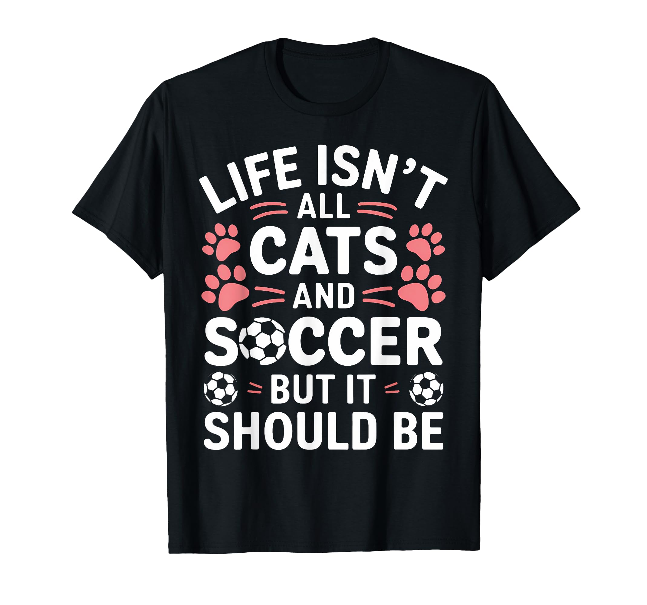 Funny Soccer Player Soccer Lovers Cats Hoodie - Aesthetic Graphic Unisex - T-Shirt, Sweatshirt, Hoodie