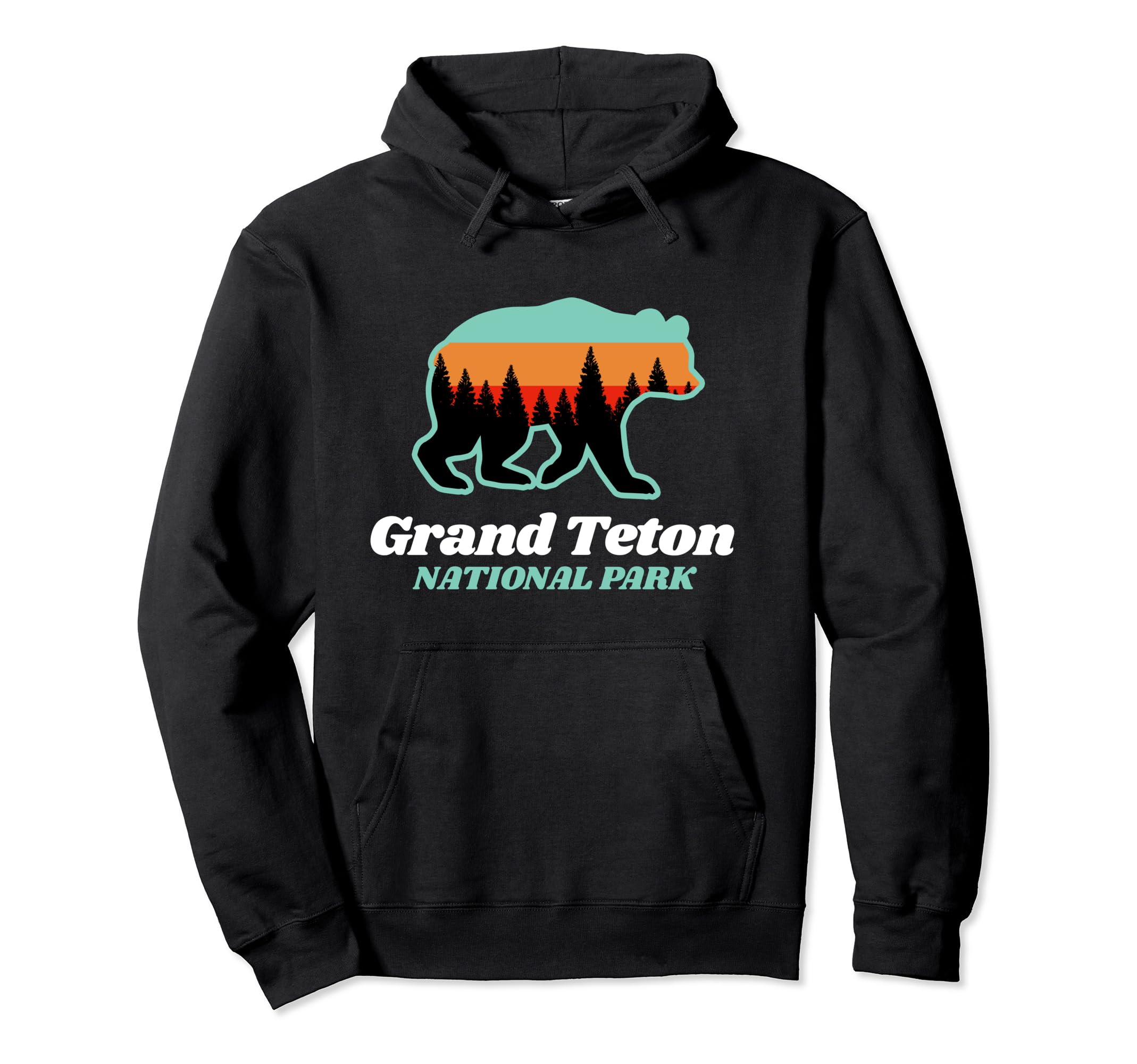 Grand Teton Bear Forest National Park Hoodie - Streetwear Style for Adults - T-Shirt, Sweatshirt, Hoodie