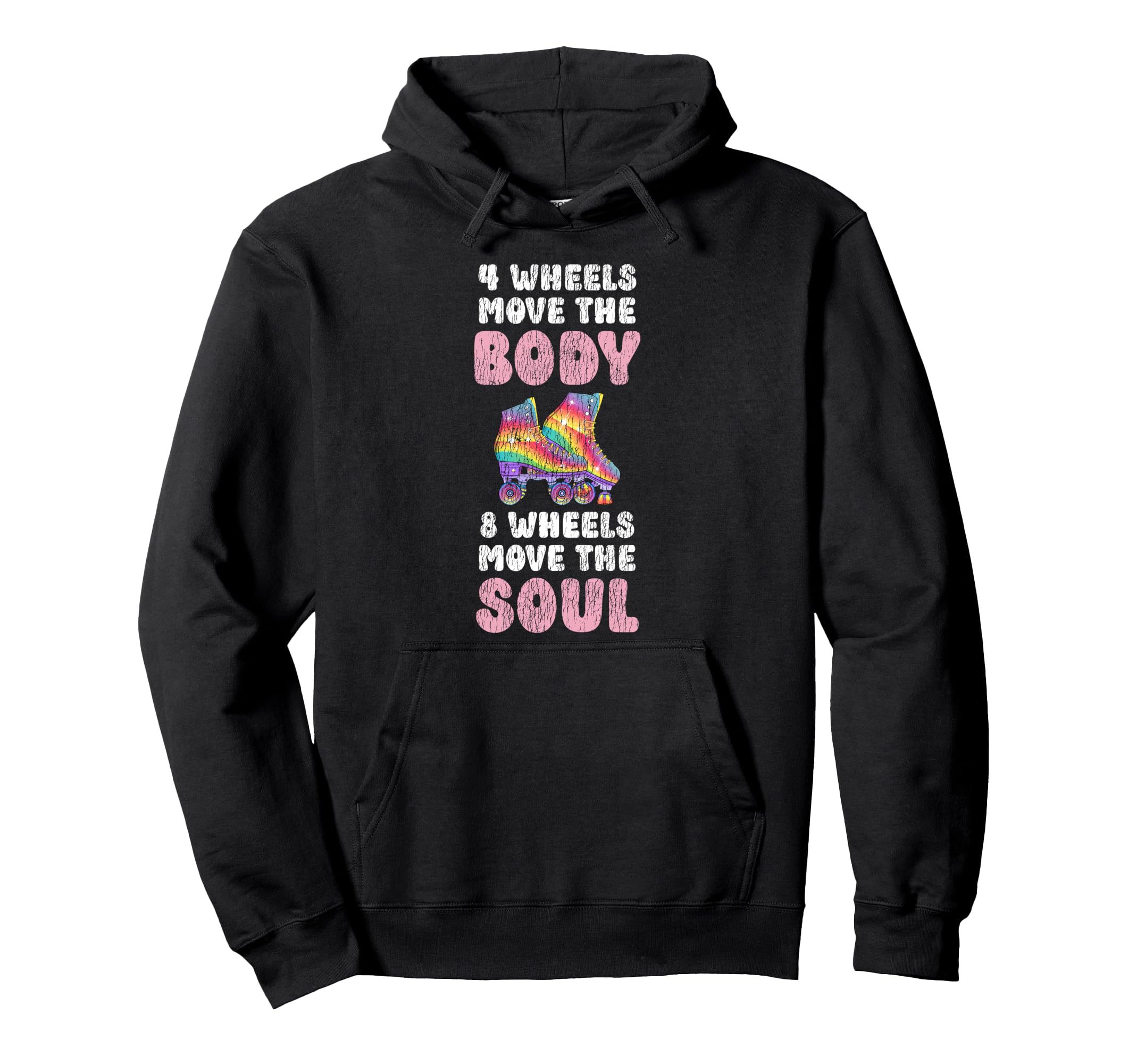 Roller Skating Skate 1970S 4 Wheels Move Hoodie - Custom Art Print Unisex - T-Shirt, Sweatshirt, Hoodie